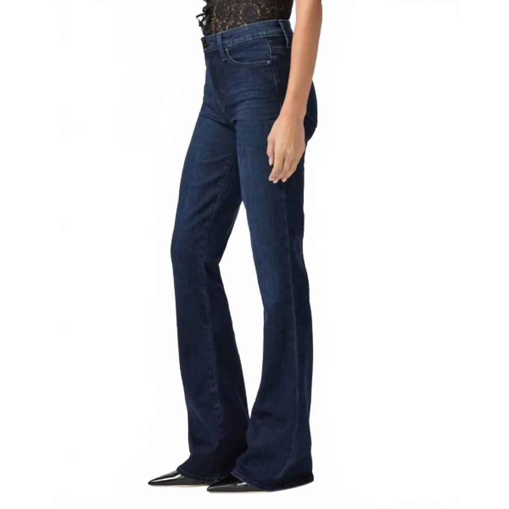 NEW PAIGE high rise laurel canyon bootcut jean in bespoke - Picture 4 of 5